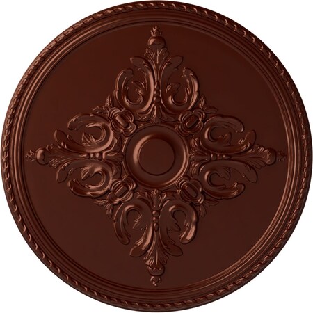 Ekena Millwork Milton Ceiling Medallion (Fits Canopies up to 7 7/8"), 40 5/8"OD x 1 3/4"P, Antique Copper CM40MIACS